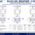 SILICA GEL BREATHER 2 KG THREAD MOUNTING DIMENSIONS