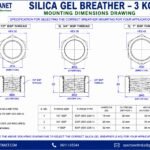 SILICA GEL BREATHER 3 KG THREAD MOUNTING DIMENSIONS