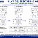 SILICA GEL BREATHER 5 KG THREAD MOUNTING DIMENSIONS