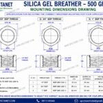 SILICA GEL BREATHER 500GM THREAD MOUNTING DIMENSIONS