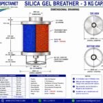 Silica Gel Breather 3 kg Complete Dimensional Drawings